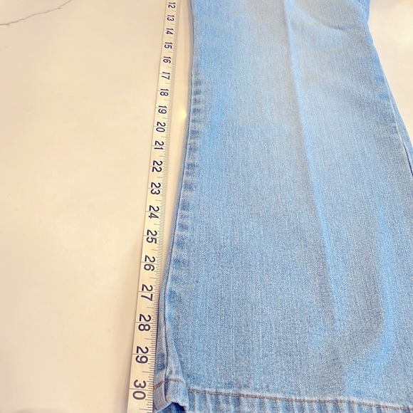 i.e. relaxed faded jeans. Size 12. Very comfortable. Made in Egypt. - Picture 10 of 16